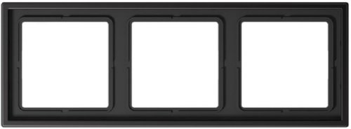 Рамка универсальная Jung LS990 metal 3-м. алюминий темный картинка